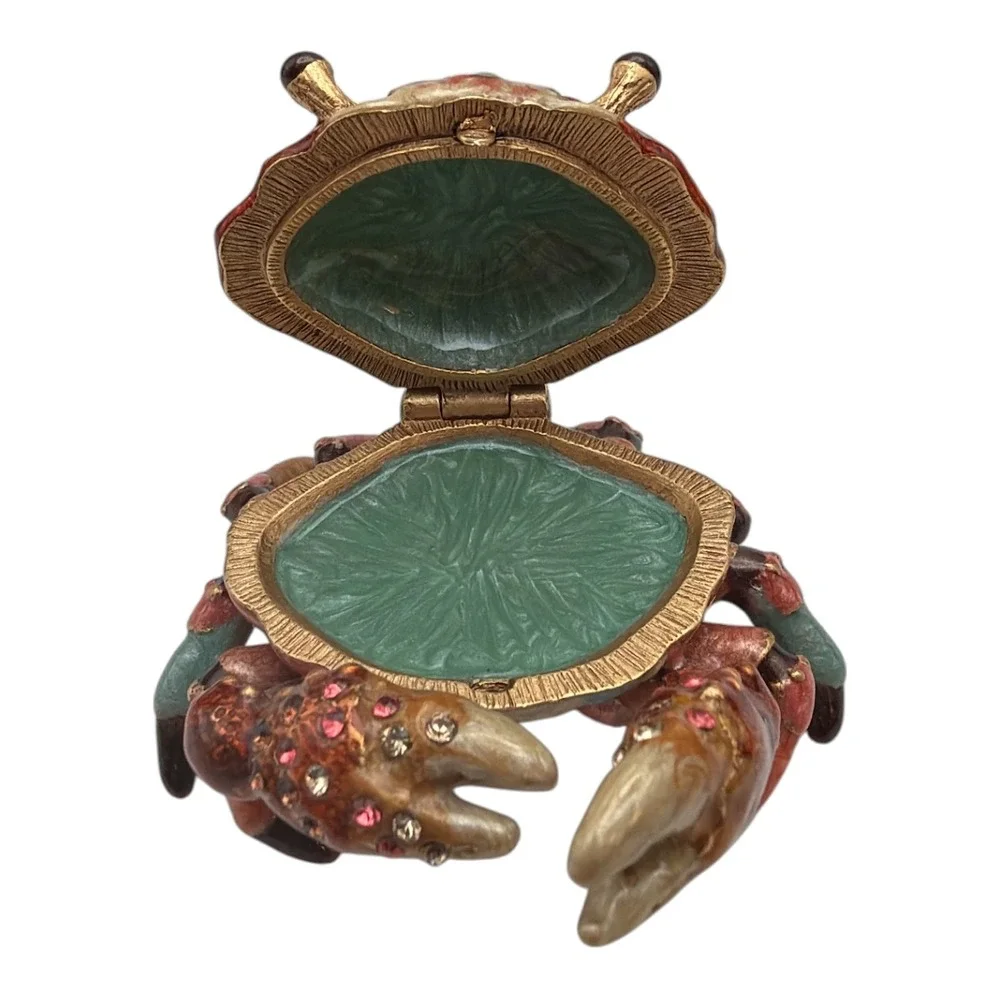 Jay Strongwater Richard Crab Oceana Trinket Box Org. Box & Pamphlet